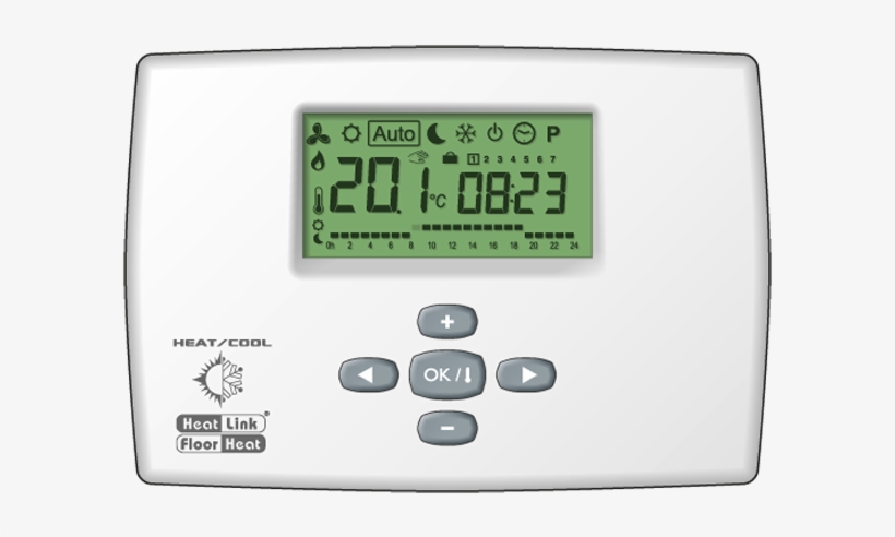 View The Full Image 46673 Digital Heat Cool Timer Thermostat - Thermostat Elm Leblanc, transparent png download