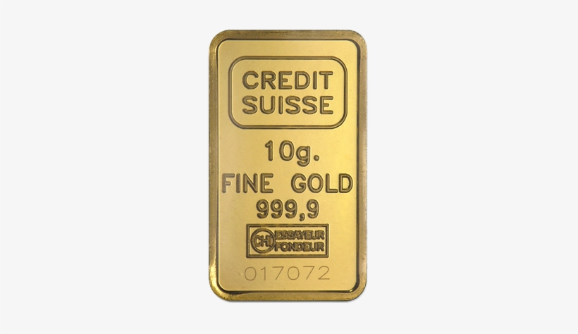10 G Gold Bar Switzerland, transparent png download