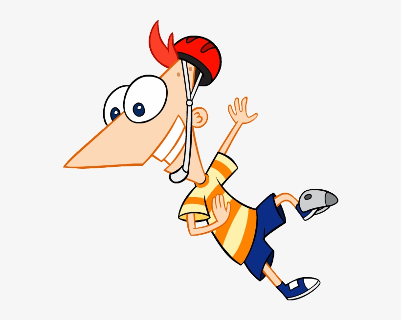 Phineas Snowboard - Phineas E Ferb Png, transparent png download