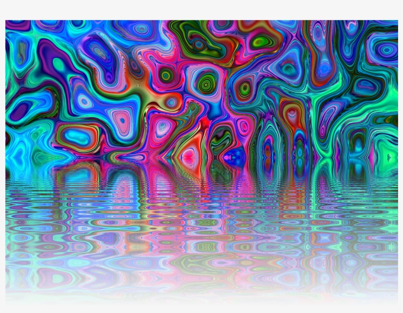 Ftestickers Colorful Water Background - Png Transparent Effect Arbre, transparent png download