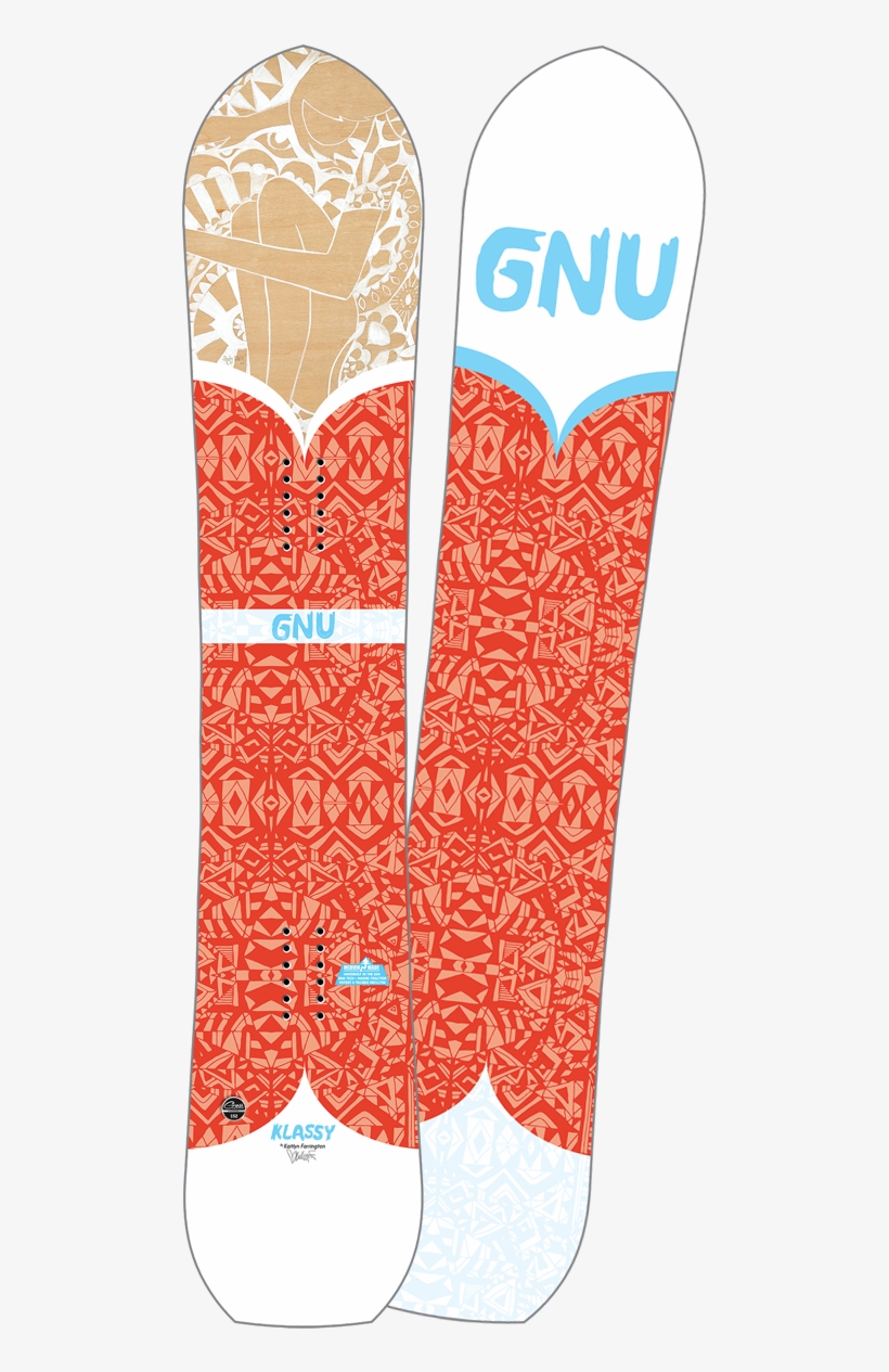 Gnu Klassy Snowboard 2018, transparent png download