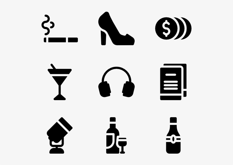 Night Party 50 Icons - Party Icon Png, transparent png download