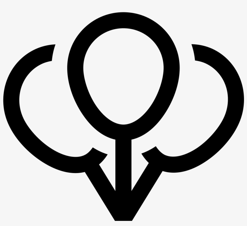 Palloncini Da Party Icon - Emblem, transparent png download