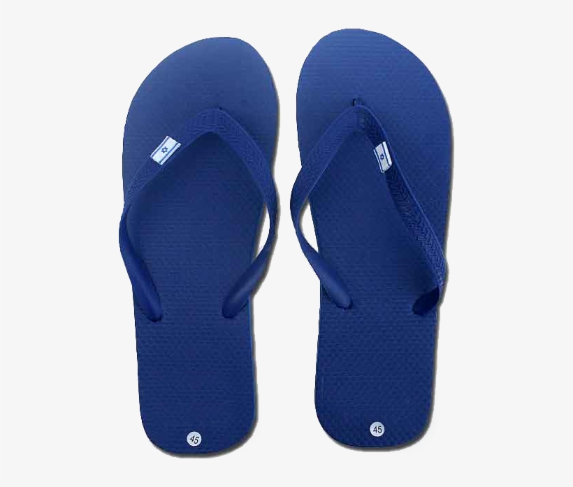 Israel Flag Blue Flip Flops - Flip Flops Israel Flag, transparent png download