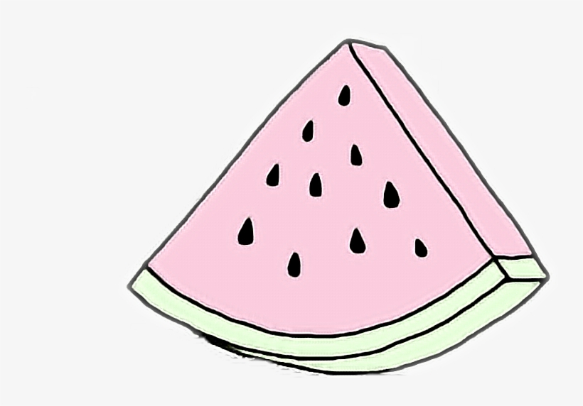 Sandia Tumblr Fruit Sticker By Vale Hidalgo - Water Melon, transparent png download