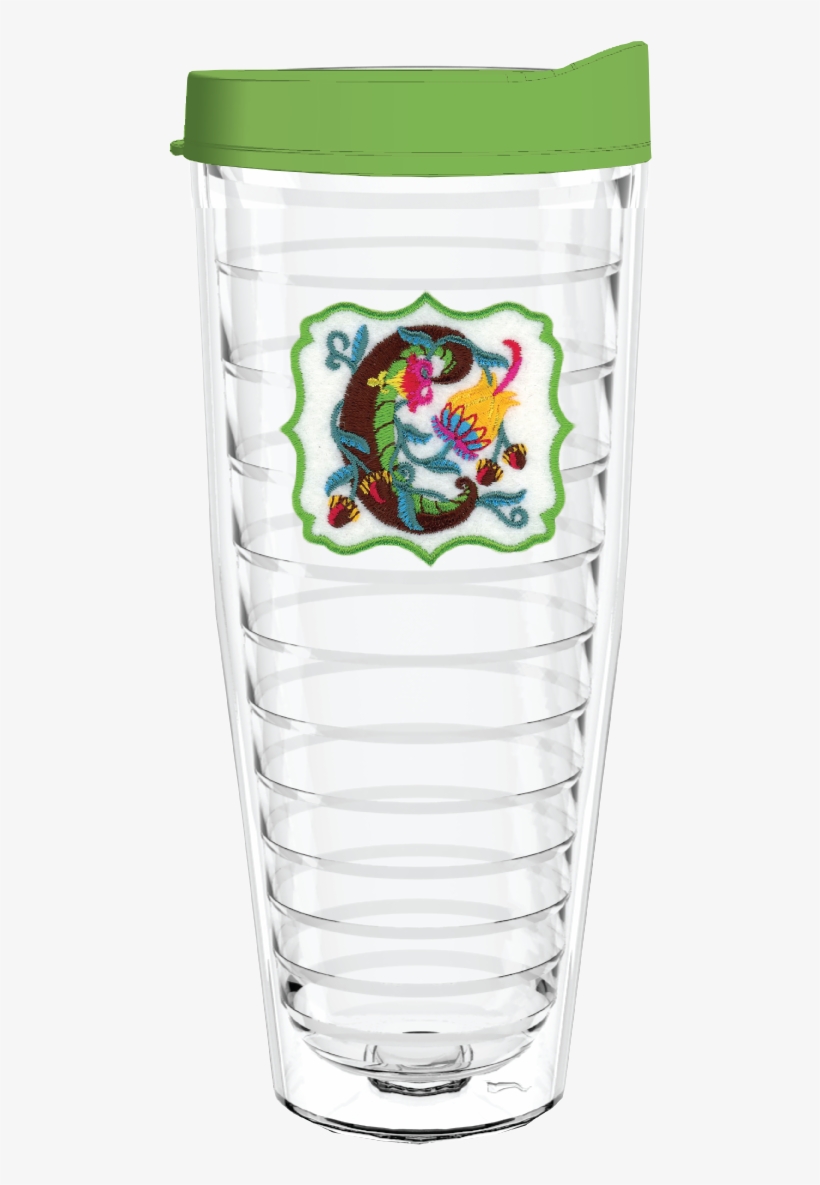 Jacobian Initial Letter C 26oz Tumbler - Southern Fried Cotton Baby Turtle Tumbler, transparent png download