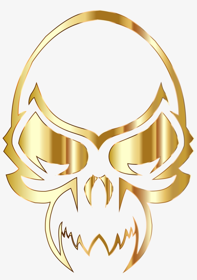 This Free Icons Png Design Of Golden Skull, transparent png download