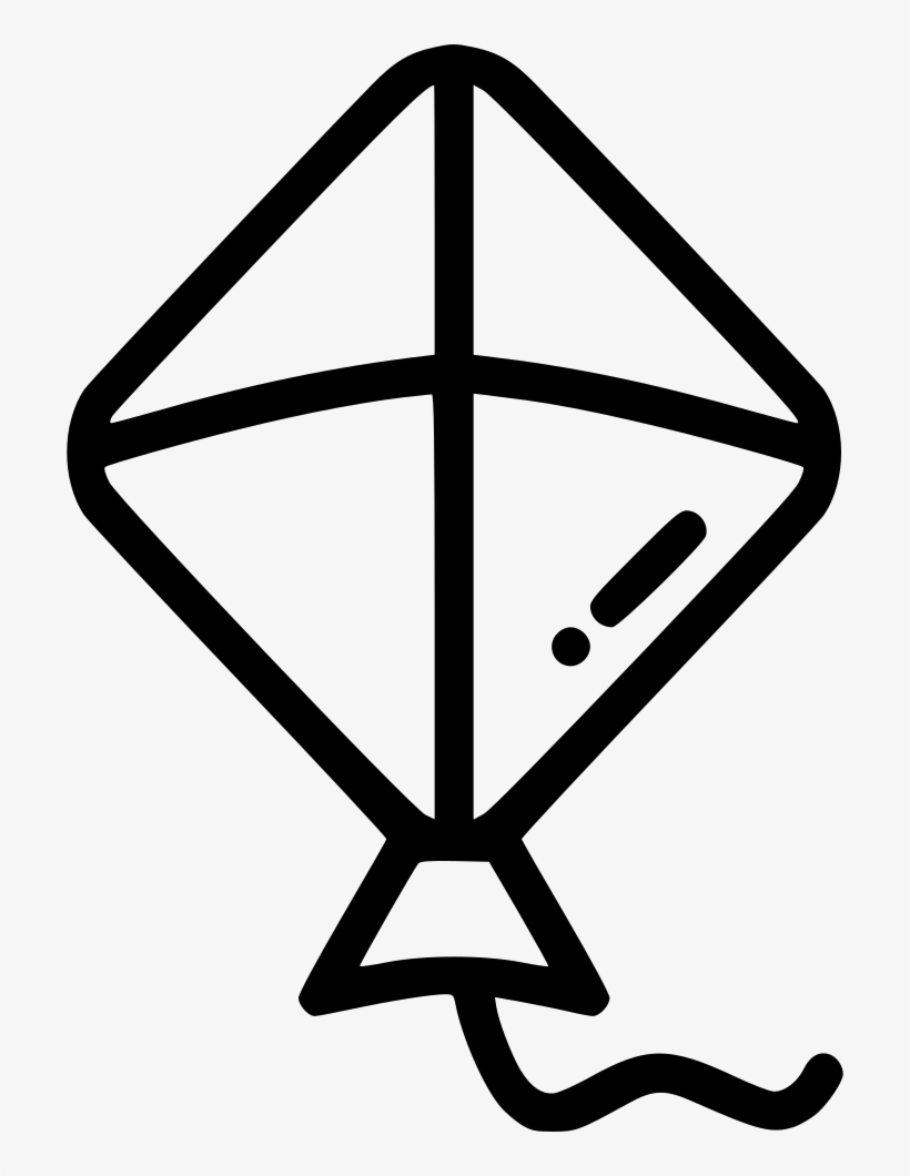 Kite Clipart Black And White