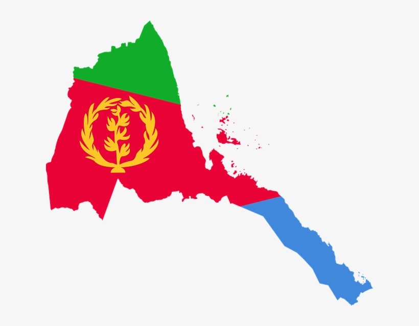 Eritrea Flag And Map, transparent png download