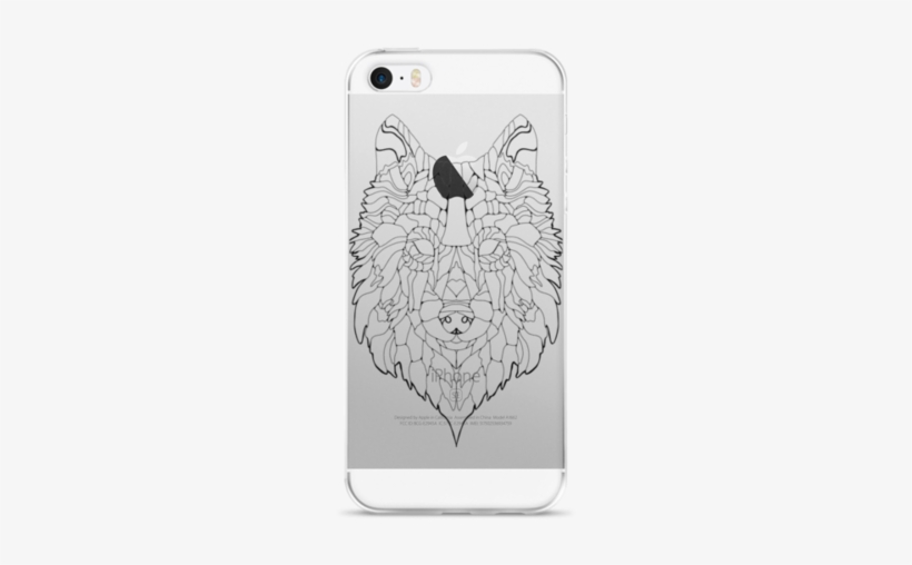 Iphone 5 & 6 Case With Wolf Outline - Wolf, transparent png download