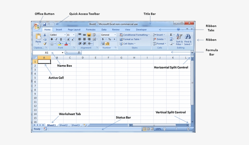 Excel User Interface - Excel 2007 Transparent PNG - 623x403 - Free ...