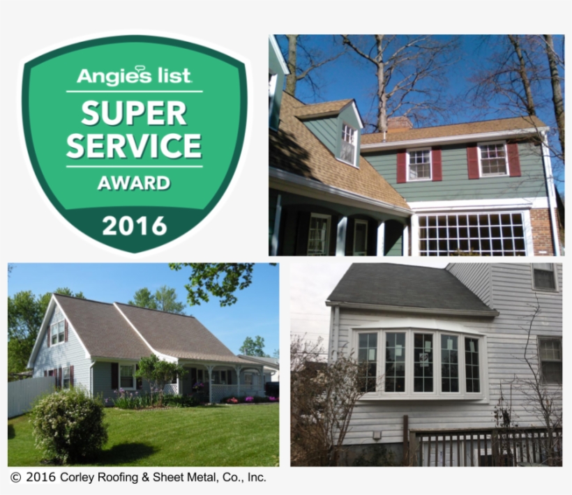 Corley Roofing & Sheet Metal Has Earned The Home Service - Angie's List, transparent png download