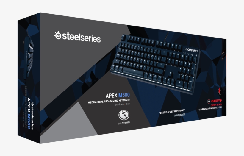 Steelseries Apex 500 Evil Geniuses Edition Gaming Keyboard - Steelseries Apex M500, transparent png download