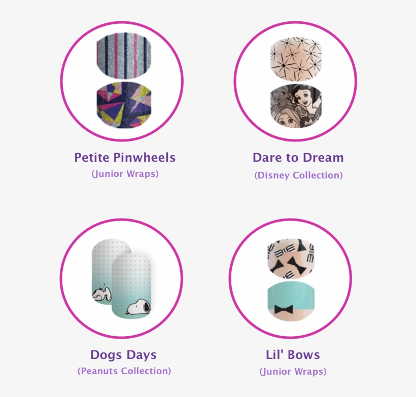 Just Some Of The Fabulous Nail Wraps To Choose From - Jamberry Juniors Petite Pinwheels Full Sheet Of Nail, transparent png download