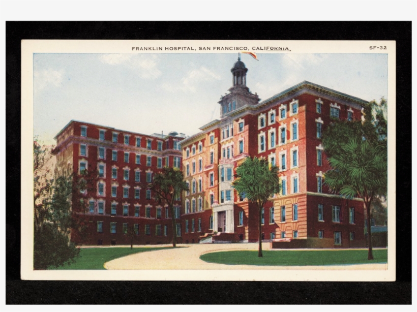 1915 Franklin Hospital, At The Corner Of 14th Street - Hospital, transparent png download