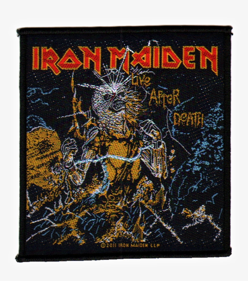 Iron Maiden Official Patch Live After Death Woven Sew-on - Eddie Iron Maiden Official, transparent png download