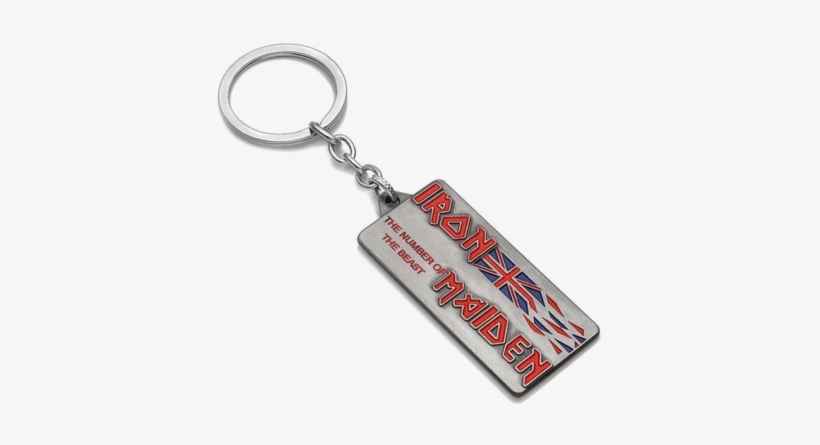 Iron Maiden Keychain "union - Iron Maiden The Number Of The Beast Keychain Key Ring, transparent png download
