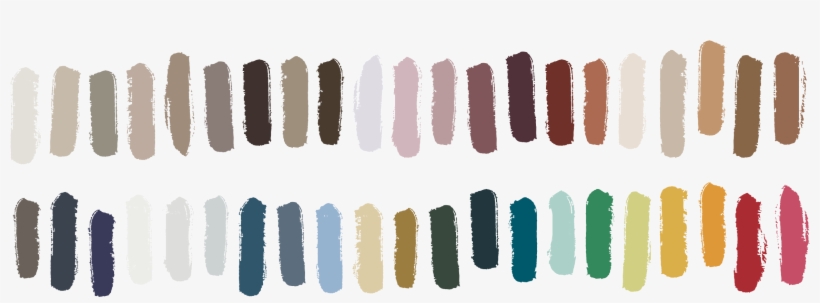 42 Vertical Paint Swipes Representing The New Sherwin-williams - Color Trends For 2019, transparent png download