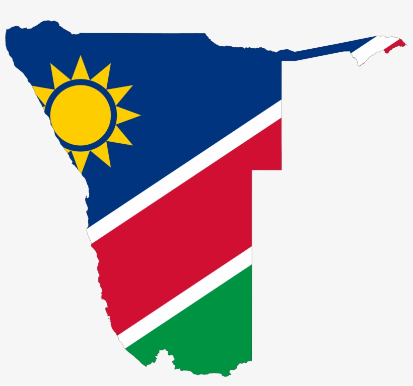 Namibia Map And Flag, transparent png download
