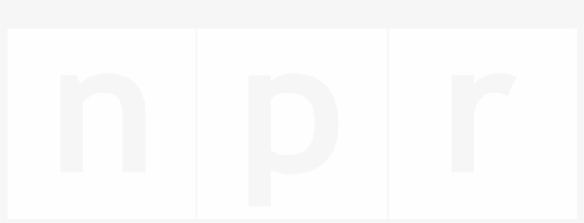 Npr-white - Npr Logo Black And White, transparent png download
