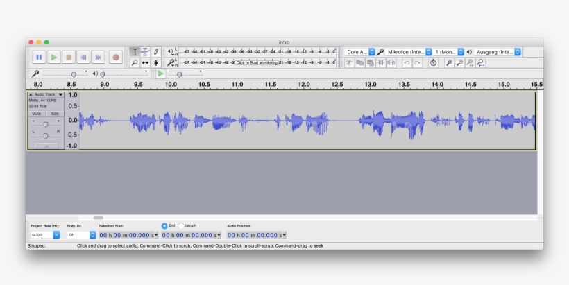 Opening An Audio File In Audacity - Audio File Format, transparent png download