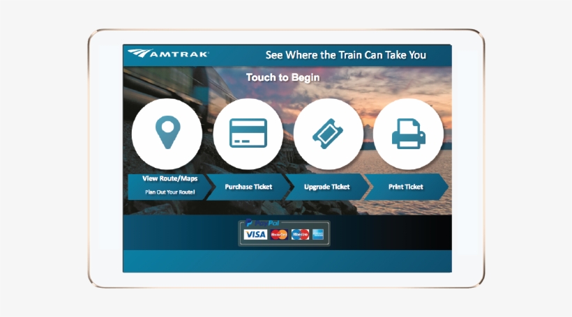 Amtrak Kiosk Redesign - Enterprise Software, transparent png download