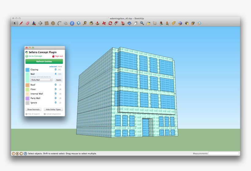 Sefaira Concept Classifies The Geometry Within A Sketchup - Computer Program, transparent png download