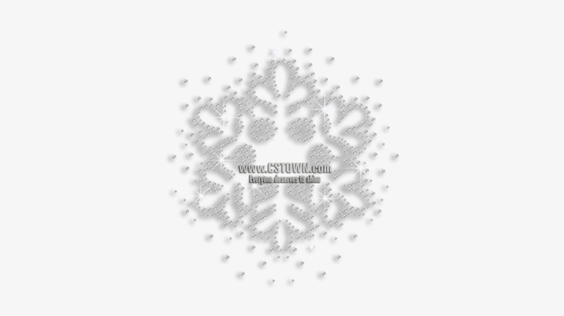 Crystal Christmas Snowflake Iron-on Rhinestone Transfer - Emblem, transparent png download
