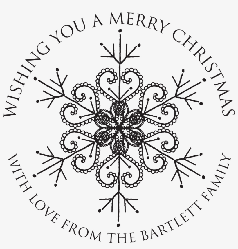 Snowflake Stamp - Stamptastic, transparent png download