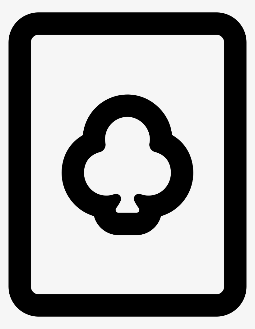 Playing Card Outline - Number 3 Icon, transparent png download