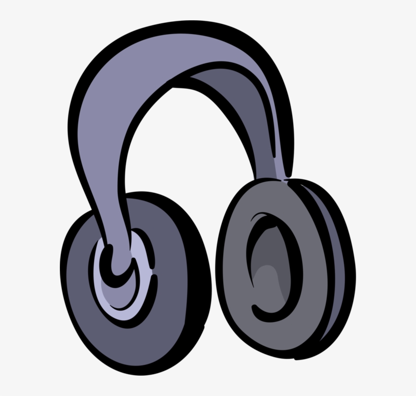 Vector Illustration Of Personal Audio Stereo Earphone - Headphones, transparent png download