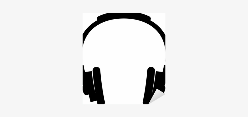 Dj Headphones Vector Illustration Sticker • Pixers® - Dj Headphones Vector, transparent png download