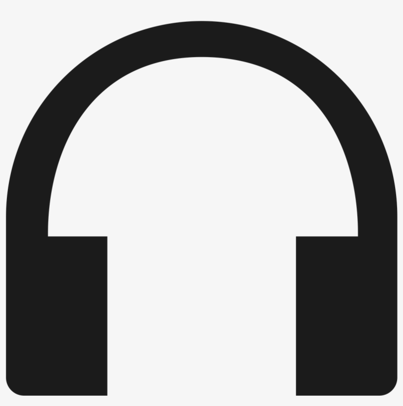 Headphones Icon Black - Ville De Saint Etienne, transparent png download