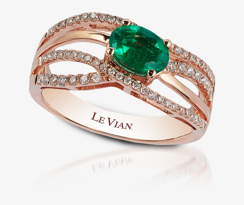 The Deepest Reds, The Richest Blues And The Warmest - Levian Natural Emerald 1/4 Ct Tw Diamonds 14k Strawberry, transparent png download