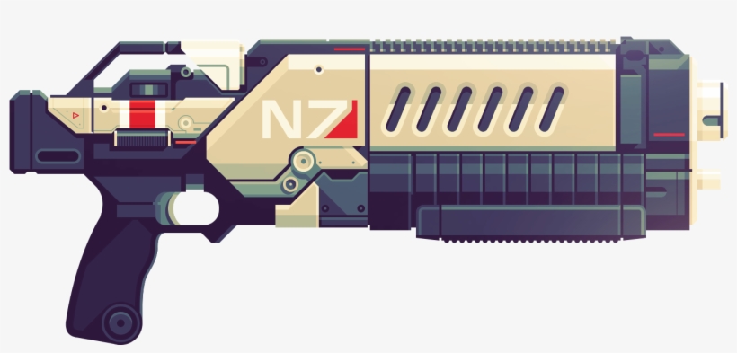 N7crusadershotgun Xl - Illustration, transparent png download