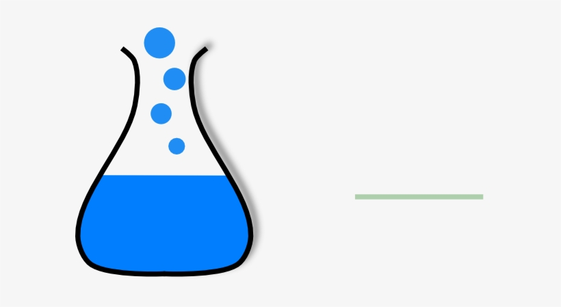 Chemistry Black And White Panda Free - Bubbling Test Tube Clipart, transparent png download
