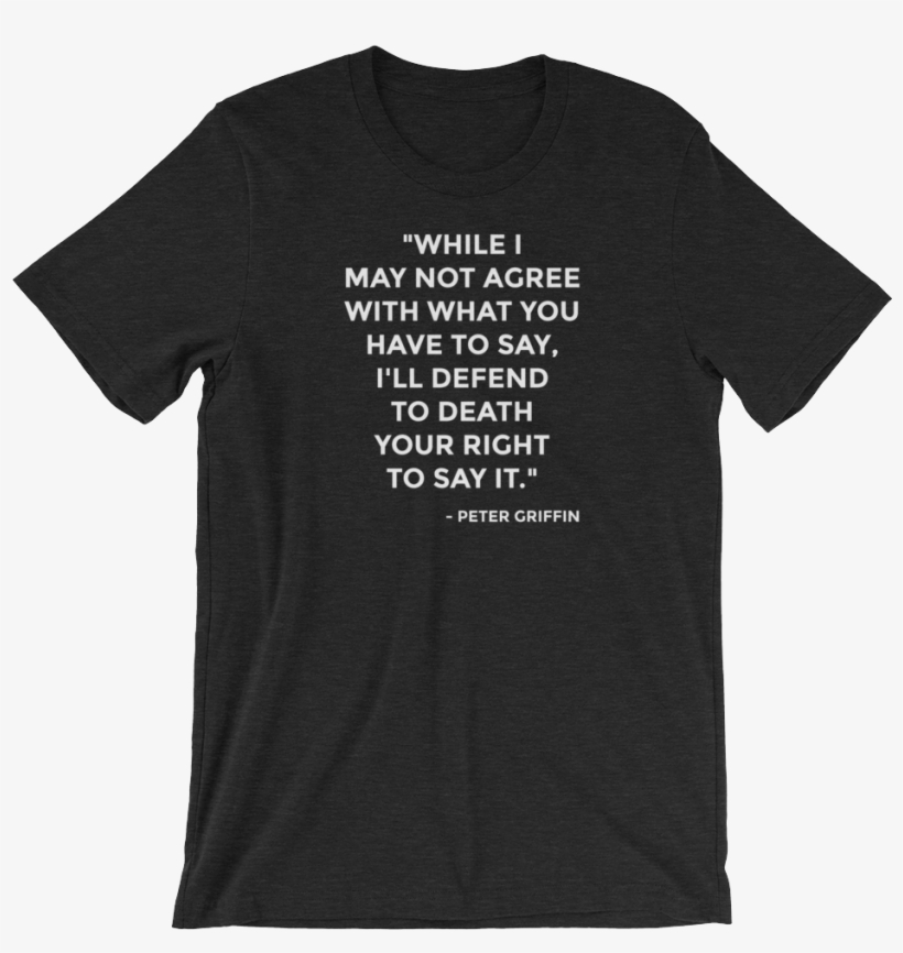 I'll Defend Your Right To Death - Art Quote T Shirt, transparent png download