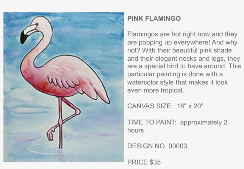 Pink Flamingo Popup Paint Studio - Greater Flamingo, transparent png download