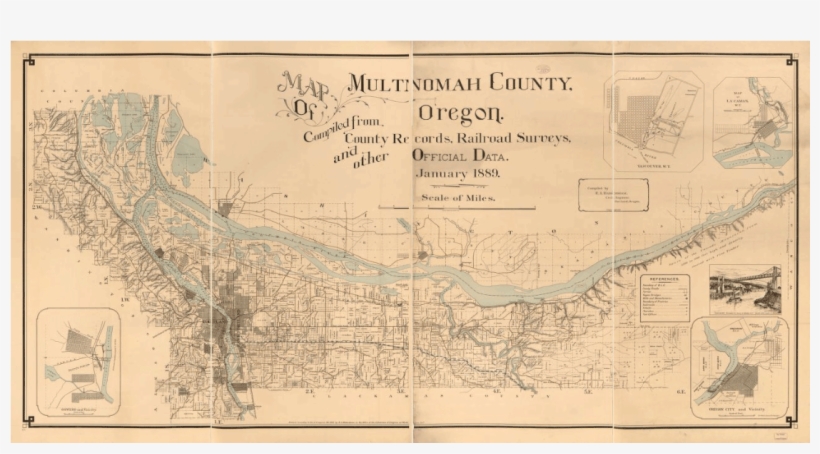 Getting Started - Portland Oregon 1889, transparent png download