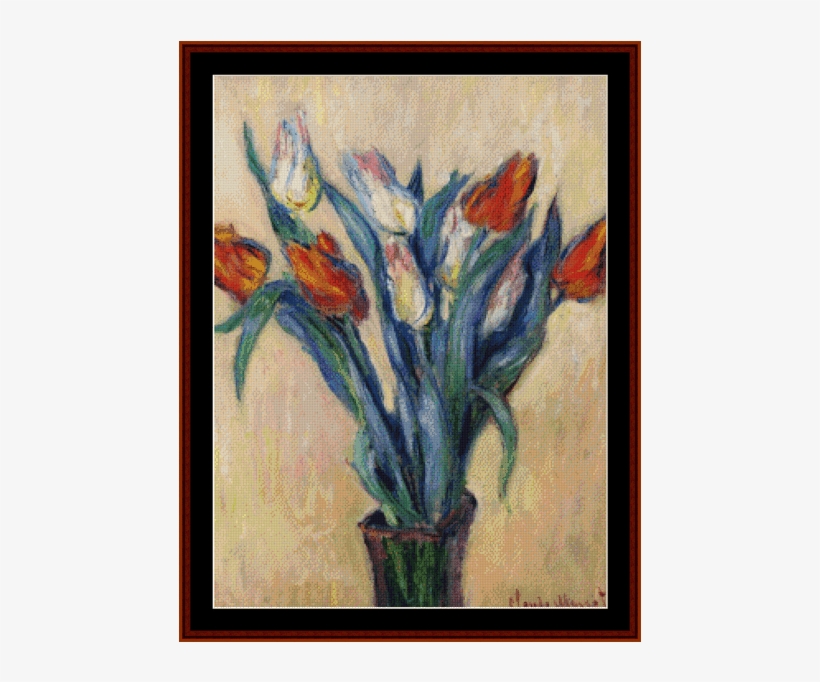 Vase Of Tulips - Vases Of Flowers By Famous Artists, transparent png download