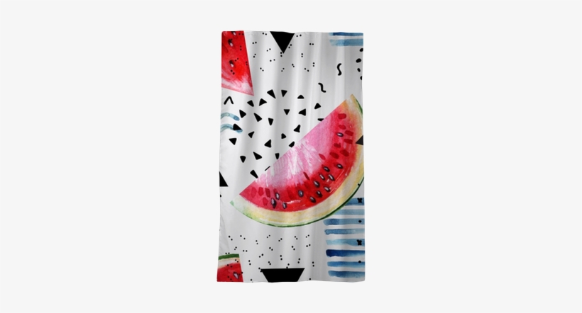 Abstract Watercolor Summer Background - Art Print: Tanycya's Watercolor Painting With Watermelon,, transparent png download