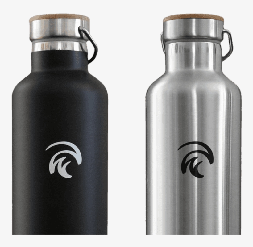 “these Water Bottles Are By Far The Best Water Bottles - Waves Forever Cold, Black, Water Bottles,stainless, transparent png download