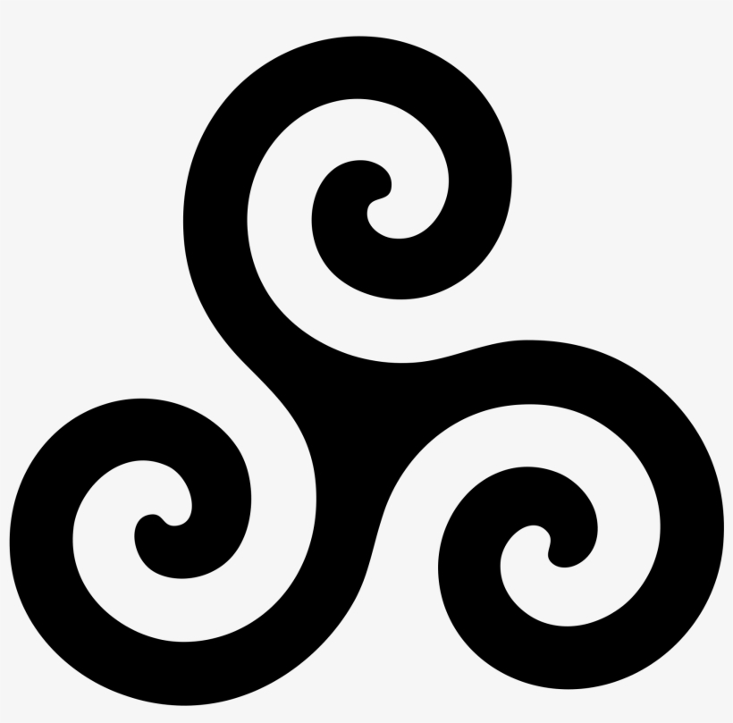 Triple Spiral - Triskelion Symbol, transparent png download