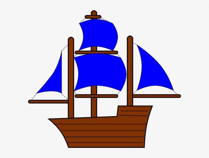 Yellow Pirate Ship Clip Art, transparent png download