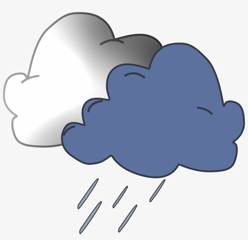 Thunder Rain Cloud Storm Weather 944524 - Nuvola Pioggia, transparent png download