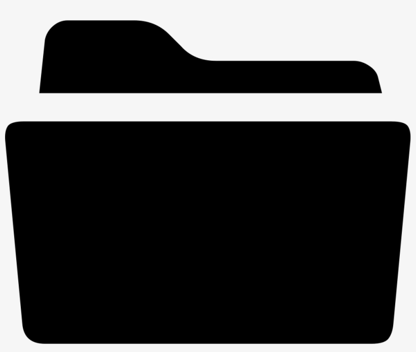 Folder Comments - Icono De Carpeta Negra, transparent png download
