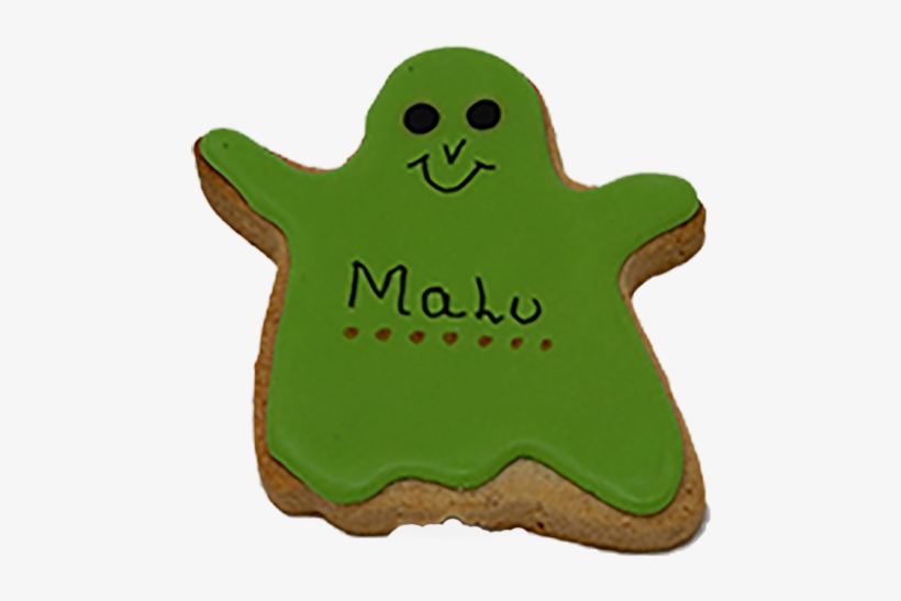 Green Ghosts Decorated Halloween Cookie - Orlando, transparent png download
