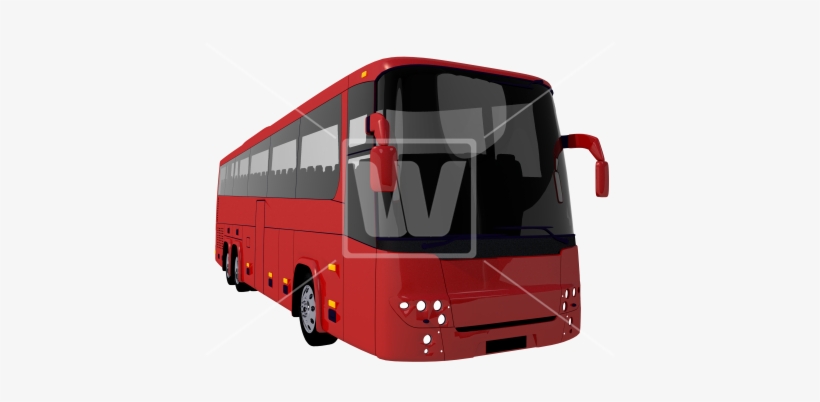 Red Coach Bus Png Illustration - Tour Bus Service, transparent png download