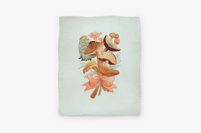 Bouquet Of Mushrooms Blanket - Bouquet Of Mushrooms Tote Bag: Funny Tote Bag From, transparent png download