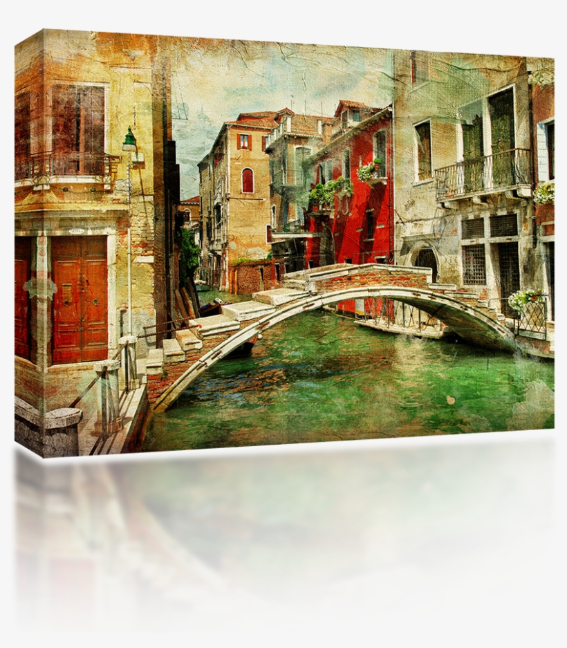 Venice Bridge - Fototapete Vlies Great Venice - 350 Cm X 245 Cm (8,16, transparent png download